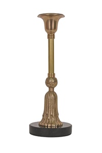 Portavelas Cónicos de Latón Dorado Modernos y Elegantes, Minimalistas, Hechos a Mano, Duraderos, para Salas de Estar Contemporáneas, Juego de 2 - Product Image 4