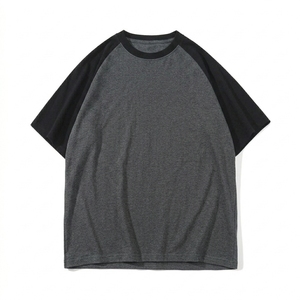 Unisex Casual Raglan Sleeve 100% Cotton Jersey 200g <b>Silk</b> Screen Printed Blank Solid Quick Dry Lightweight T-<b>Shirt</b> for <b>Men</b> - Product Image 4