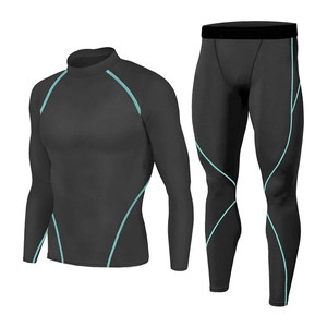 Combinaisons de compression pour hommes 2026 – Tenue de sport, gym, course à pied en polyester et élasthanne à séchage rapide – Ensemble cinq pièces - Product Image 1