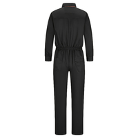 Combinaison de travail noire pour homme en polyester, confortable, certifiée CE, respirante, avec détection des aiguilles, sérigraphiée
