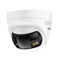 Caméra IP tourelle panoramique ANNKE FCD800 4K 8MP à double objectif 180 degrés avec IA, PoE, audio bidirectionnel, lumière hybride intelligente et protection IP67