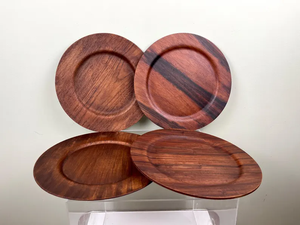 Plato de Madera para Servir, Plato de Madera Hecho a Mano, Vajilla Rústica, Utensilios de Cocina de Madera Natural - Product Image 3