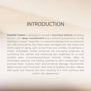 Malaysia Good Seller Peptide Cream OEM B2B Best Supplier Guarantee Skin Care Moisturizing Daily Treatment Formula - Product Image 2