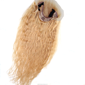 Compra una peluca de cabello humano europeo premium rubia, sin pegamento, pre-arrancada, sedosa, suave, de densidad natural, envío rápido a todo el mundo ahora. - Product Image 6
