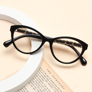 Lunettes de vue anti-lumière bleue tendance 2026, monture PC personnalisée, style œil de chat, pour hommes et femmes - Product Image 5