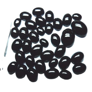 อัญมณีธรรมชาติ100% แท้ทรงรีสีดำพลอยพลอยพลอยเจียระไนแบบหลวมตัดเป็นรูปวงรีสำหรับใช้ทำเครื่องประดับ - Product Image 1