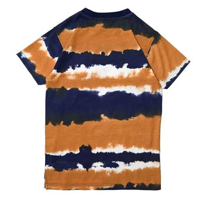 Salty Craft Men's Short Sleeve <b>T</b>-<b>Shirt</b> Yellow Black Tie Dye <b>Graffiti</b> Print Street Style Regular Fit O-Neck Jersey Cotton Tee - Product Image 5