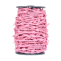 Cordon en cuir de fil de fer barbelé de conception nerveuse unique à forte demande pour bracelets et colliers Résultats et composants de bijoux de qualité supérieure