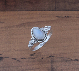 925 Sterling <b>Silver</b> Bezel Setting Rainbow Brilliant Cut Handmade Classic Boho Dainty <b>Solitaire</b> Gemstone <b>Ring</b> Wedding Party - Product Image 1
