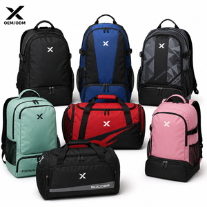 Sac à dos de sport personnalisé pour football avec compartiment pour ballon, poche pour chaussures, en Oxford 600D, pour entraînement, gym, voyage, OEM ODM - Product Image 1