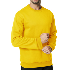 Sweat-shirt décontracté pour homme, coupe ample, en tissu premium, couleur unie, basique, mélange de coton, tenue simple, sweat-shirt 2027 - Product Image 3