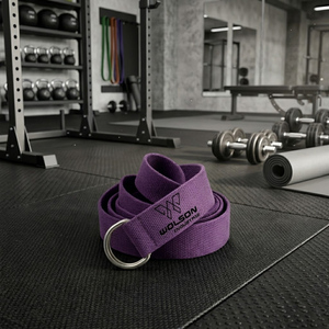 Modern Yoga <b>Strap</b> <b>Adjustable</b> Stretch Workout Fitness Exercise Support Equipment for Daily Training and Practice Sessions. - Product Image 2