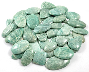 Lote de Gemas Sueltas de Amazonita Natural para Joyería, Formas Mixtas, Corte Esmeralda y Corte Cojín, Piedra de Cuarzo Cristalino - Product Image 5