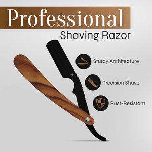 Nouveauté : Rasoir pliable pour la mise en forme de la barbe, lame en acier inoxydable ultra-affûtée, pour barbiers, coiffeurs et experts en toilettage - Product Image 3