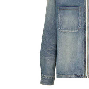 Veste en jean pour homme à prix d'usine, séchage rapide et respirante, nouvelle collection, style streetwear, couleur unie - Product Image 6
