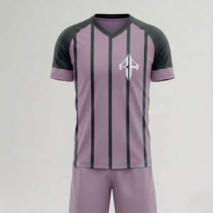 ชุดฟุตบอลแขนสั้นระบายอากาศคุณภาพพรีเมียมแบบใหม่ ปรับแต่งได้ตามต้องการ พร้อมโลโก้สั่งทำพิเศษ สำหรับผู้ชาย ฤดูร้อน บริการ OEM โดย RIVIAN ATLANTIC - Product Image 3