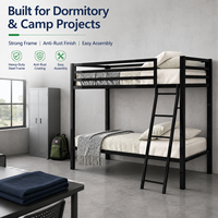Lit superposé en métal pour adultes et enfants, mobilier scolaire et de chambre, idéal pour dortoirs d'étudiants, prix Dubaï