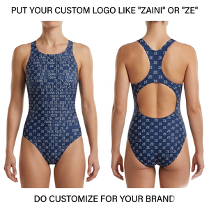 Bikini pour femmes de qualité supérieure, 240 g/m², 100 % polyester, taille haute, triangle, antibactérien, respirant, logo personnalisé, impression numérique - Product Image 1