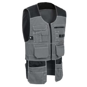 Người Đàn Ông Của Grey Làm Việc <span class=keywords><strong>Vest</strong></span> Không Thấm Nước <span class=keywords><strong>Polyester</strong></span> Cotton Nylon Tiện Ích Công Cụ <span class=keywords><strong>Vest</strong></span> Với Biểu Tượng Tùy Chỉnh <span class=keywords><strong>Vest</strong></span> Làm Việc Các Chuyên gia - Product Image 2