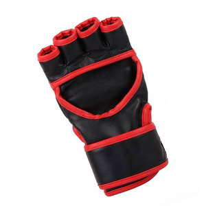 Guantes de MMA de Cuero para Hombre, Ligeros, con Dedos Descubiertos, para Entrenamiento, con Correa de Muñeca Ajustable Antideslizante, para Sparring, Boxeo, Práctica en el Gimnasio - Product Image 6