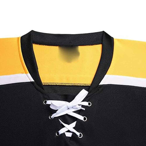 Maillot de hockey respirant et écologique, personnalisable en gros avec impression sérigraphique, uniforme de hockey sur glace en polyester, tailles plus grandes pour équipes - Product Image 3