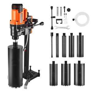 Trapano carotatore diamantato da 0,8-8 pollici per calcestruzzo a secco e a umido con 8 punte, macchina per carotaggio a montaggio su supporto - Product Image 1