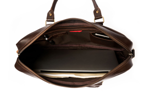Bolso Bandolera Moderno para Portátil de Cuero Genuino de Diseño Premium - Impermeable, Ligero, Portátil, de Alta Calidad, Personalizado, con Múltiples Bolsillos, de Fábrica - Product Image 4