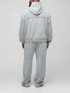 Conjunto Deportivo Unisex al por Mayor, Sudadera con Capucha y Pantalones Jogger, 350GSM, con Relieve 3D, Poliéster/Algodón, Varios Colores - Product Image 4