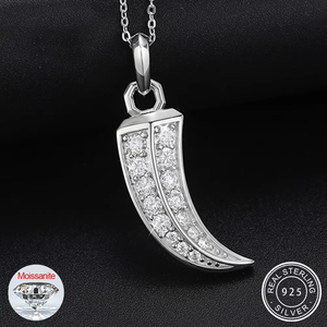 Pendentif Moissanite à pointe en argent 925 plaqué rhodium, taille brillant rond, thème Hip-hop, unisexe, pour usage quotidien - Product Image 3