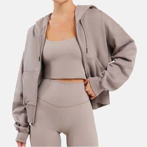 Sweats à capuche zippés pour femmes grandes tailles, qualité supérieure, design personnalisé, haute qualité, style élégant, chauds et confortables, vêtements de sport pour femme. - Product Image 3
