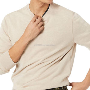 Exportación personalizada de color sólido de manga completa hombres sudadera precio directo de fábrica cómodo liso al por mayor sudaderas para Unisex - Product Image 3