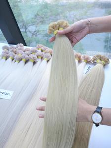High Quality 100% Vietnamese <b>Real</b> <b>Human</b> <b>Hair</b> <b>Extensions</b> Platinum Color Super Double Drawn Ends Factory Price Bulk <b>Hair</b> - Product Image 5