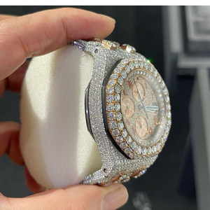 Reloj de Alta Calidad Personalizado con Diamantes Cultivados en Laboratorio, Estilo Hip Hop, Regalo para Hombre - Product Image 2