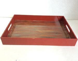 ถาดเคลือบแล็กเกอร์ทรงกลมดีไซน์สวยสำหรับตกแต่งบ้านทำด้วยมือของใหม่จากเวียดนามสำหรับคริสต์มาส - Product Image 2