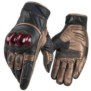 Low MOQ Wholesale Biker <b>Gloves</b> New Arrival Cheap Price Leather <b>Gloves</b> Best Material Leather <b>Gloves</b> Custom Design - Product Image 6