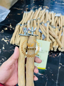 ไม้จาวาไม้สำหรับกรงนกแก้วแบบธรรมชาติสำหรับใช้ในการแกะโลโก้ขนาดตามสั่ง - Product Image 3