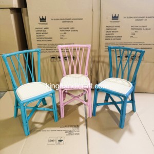 Sillas Infantiles de Mimbre y Ratán Hechas a Mano para Cocina, de 3 a 6 Años, Diseño Duradero y Seguro - Product Image 3