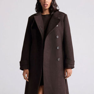 Abrigo Largo de Lana para Mujer, Tejido, Invierno, 100% Lana, Ecológico, Servicio OEM, Alta Calidad - Product Image 3