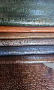 หนังจระเข้แท้ BS International BS136 สีน้ำตาล แบบกำหนดเอง ทนทาน 100% หนังแท้คุณภาพสูง ขายดี หนังฟอกฝาดขัดเงา - Product Image 2