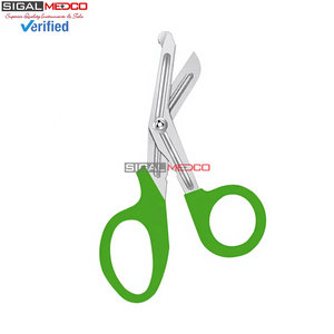 Tijeras de Trauma para Enfermeras, Primeros Auxilios, 5.5 Pulgadas, Verde Claro, Acero Inoxidable Alemán, Tijeras Médicas para Vendajes, Emergencias, EMT - Product Image 5