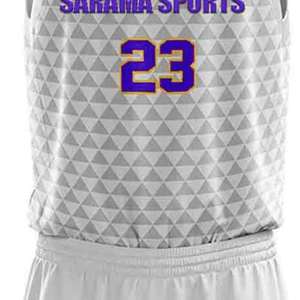 Conjuntos de Uniformes de Baloncesto Ligeros con Estampado, Ajuste Cómodo, Tallas Personalizadas, Secado Rápido, Transpirables, MOQ Bajo, Colores Personalizados - Product Image 5