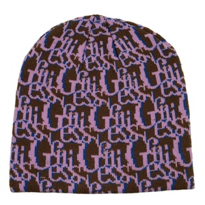 OEM Fashion Warm <b>Beanies</b> Hats Unisex Jacquard <b>Beanie</b> Custom All Over Printed Cuffless Knit Toques Acrylic Embroidery <b>Skull</b> Caps - Product Image 5