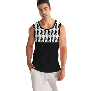 Chaleco negro personalizado para hombre, 100% algodón, cuello en U, camisetas sin mangas para serigrafía con la mejor calidad a bajo precio, servicios OEM, camiseta sin mangas para hombre - Product Image 1