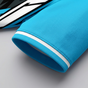 เสื้อฟุตบอลแขนสั้นพิมพ์ลายดิจิตอลตามสั่ง เนื้อผ้าตาข่ายระบายอากาศสำหรับผู้ชาย ขายส่ง ชุดกีฬาฝึกซ้อมทีม แห้งเร็ว - Product Image 4