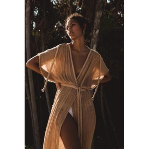 Stylish Sexy Boho Sleeveless Kaftan <b>Dress</b> Solid Color <b>Loose</b> Fit Spaghetti Strap Sheer Layer Summer Casual <b>Dress</b> In Wholesale - Product Image 1