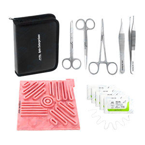 Medic Instrument Suture Training Kit for Medical Students Suture <b>Practice</b> <b>Pad</b> Needle Scissors and Tool Kit By Apto Enterprises - Product Image 1