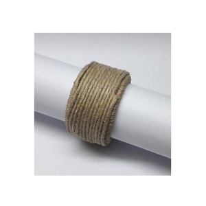 Porte-serviettes en corde de bambou tressée à la main, moderne, écologique, durable, pour mariage, ferme, plage, décoration de table, personnalisable - Product Image 6