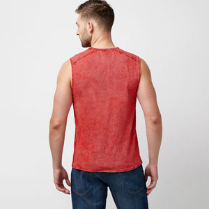 Camiseta Deportiva sin Mangas de Alta Calidad para Hombre, Camiseta de Gimnasio, Fitness, Culturismo, Chaleco de Algodón con Logotipo Personalizado - Product Image 2