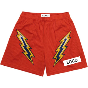 Shorts de basketball unisexes à séchage rapide, antibactériens, imprimés, avec cordon de serrage, logo personnalisé, broderie, maille respirante, personnalisable - Product Image 2