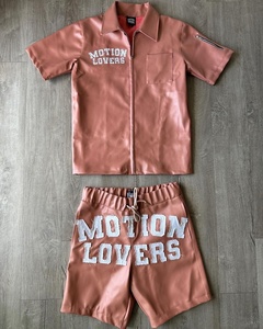 Ensemble deux pièces pour homme, chemise à manches courtes imprimée et short, costume d'été pour homme - Product Image 5